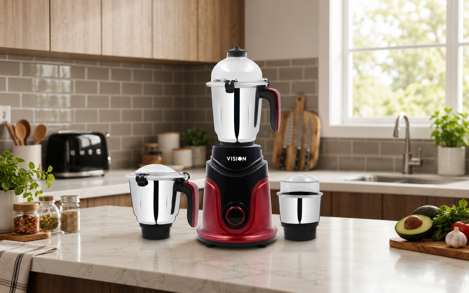 Vision VIS-SBL-022-1100W Blender (Maroon)