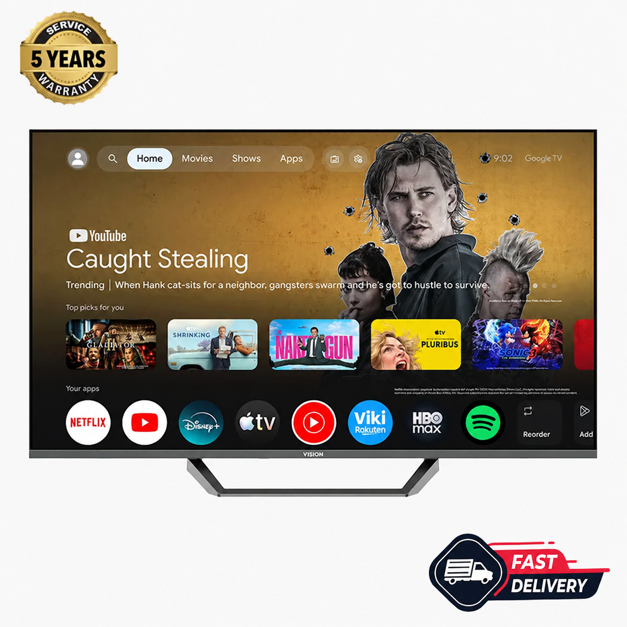 VISION 43" AQ6 Galaxy True LED Google TV