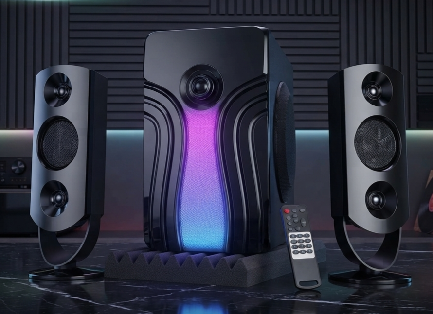 VISION 2:1 Multimedia Speaker Rocks 2.0 – 50W Bluetooth Speaker